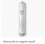 Mezouzah en argent massif