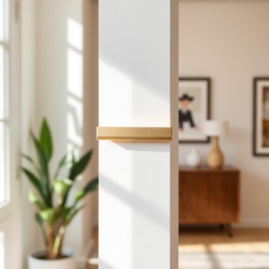 Boîtier mezouza laiton brossé